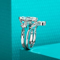 AnuJewel 3ct Marquise Cut D Color Moissanite Wedding Bands 18k Gold Plated 925 Sterling Silver Crown Bridal Ring Set for Girls
