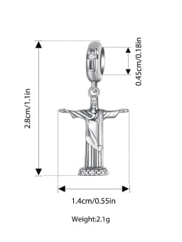 Wostu 925 Sterling Silver Travel Landmark Charms Camera Globe Airplane Eiffel Tower Big Ben Dangle Beads Fit Bracelet Women DIY