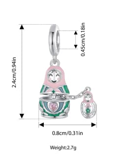 Wostu 925 Sterling Silver Travel Landmark Charms Camera Globe Airplane Eiffel Tower Big Ben Dangle Beads Fit Bracelet Women DIY