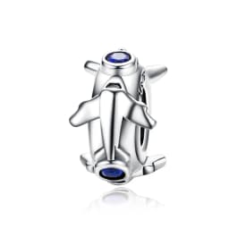 Wostu 925 Sterling Silver Travel Landmark Charms Camera Globe Airplane Eiffel Tower Big Ben Dangle Beads Fit Bracelet Women DIY