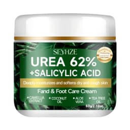 SEYHZE Foot Cream with 62% Urea And Salicylic Acid for Dry Rough Skin Tea Tree Oil Aloe Butter Oil Glycerin H-Aloe Vera Moisturi