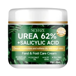SEYHZE Foot Cream with 62% Urea And Salicylic Acid for Dry Rough Skin Tea Tree Oil Aloe Butter Oil Glycerin H-Aloe Vera Moisturi