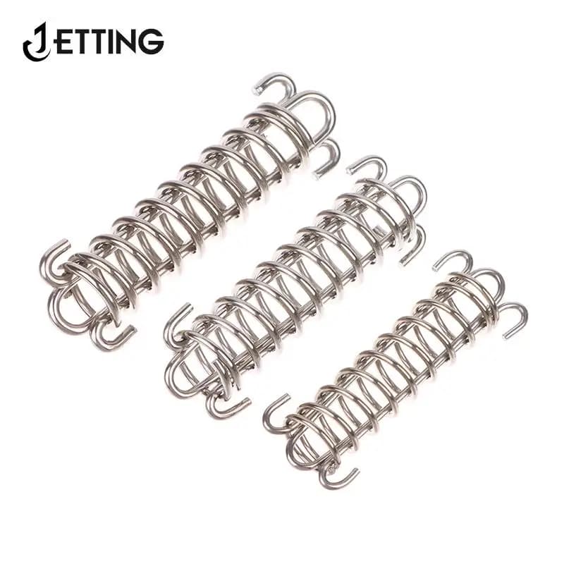 1pcs Dog Leash Shock Absorbing Buffer Tension Spring Training Sun Shade Heavy Duty Steel Tent Rope Fixed Buckle Drawbar Spring