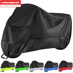 Waterproof All Season Motorcycle Cover Dustproof UV Protective Motorbike Rain Cover Wear-resistant Fabric Outdoor Moto Cover