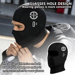 For Kawasaki Ninja H1 H1R H10R H2 H2R H125R Motorcycle Balaclava Summer UV Protection Glasses Face Breathable Hole Winter Warm
