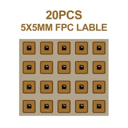 5x5mm Square FPC NFC Tag NTAG213 144B 13.56MHz Rewritable Micro RFID Sticker for Smart Jewelry Asset Tracking