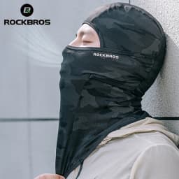 ROCKBROS Motorcycle Mask UV Sun Protection Balaclava Summer Riding Motorcyclist Scarf Breathable Face Mask Motorcycle Acsessorie