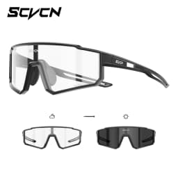 SCVCN New Photochromic Sports Cycling Glasses Men Women Running Sunglasses UV400 Mountain Camping Fishing Eyewear MTB Goggles