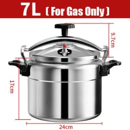 Aluminum 3L/4L/5L/7L Capacity Pressure Cooker Only for Gas Safe Explosion Proof Pressure Canner with Easy Lock Lid