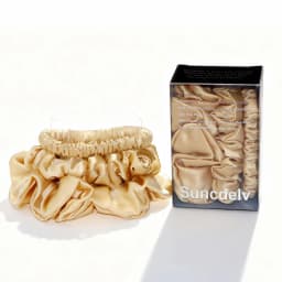 6A grade 100% silk Fabric Women Hair Scrunchies 22 Momme High Quality Hair Ties set Combination Hairbands Hair Accessories