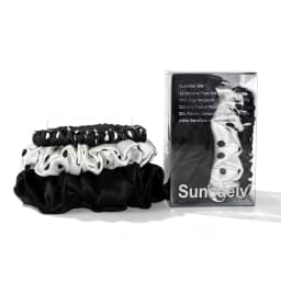 6A grade 100% silk Fabric Women Hair Scrunchies 22 Momme High Quality Hair Ties set Combination Hairbands Hair Accessories