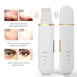 Ultrasonic Skin Scrubber Face Spatula Pore Cleaner Blackhead Remover Shovel Skin Care Tool for Facial Lifting and Deep Cleansing