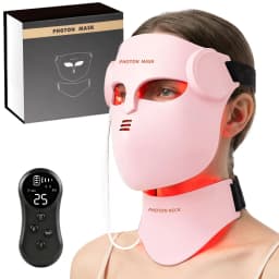 Portable Silicone LED Face Mask 8 Colors LED Red Light Near Infrared Therapy Facial Mask Repair Skin Wireless Use at Home
