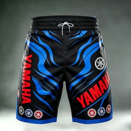 Summer Hot Selling New Yamaha Fashion Loose Speed Drying White Shorts for Men and Women Personalized Motorcycle Riding Shorts