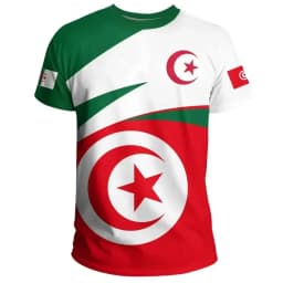 Algeria 3D T-Shirt Short Sleeves Casual Sports Loose T-Shirt Flag Print High Quality T-Shirt Summer Round Neck Men Ladies Tops