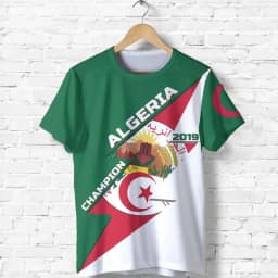 Algeria 3D T-Shirt Short Sleeves Casual Sports Loose T-Shirt Flag Print High Quality T-Shirt Summer Round Neck Men Ladies Tops