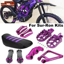 CNC Footpegs Motorcycle Accessories Seat Cover Grips Suspension Linkage Peg For Surron Sur Ron Light bee S X E-Bike JFG