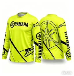 Summer YAMAHA New Men Women Motorcycle Riding Suit Loose Breathable Quick Drying Off-Road Racing Suit Long Sleeved Sports Tee