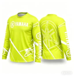 Summer YAMAHA New Men Women Motorcycle Riding Suit Loose Breathable Quick Drying Off-Road Racing Suit Long Sleeved Sports Tee