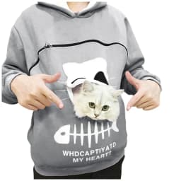 Cat Lovers Hooded Sweatshirt Kangaroo Dog Pet Paw Pullovers For Women Cuddle Pouch Funny Printed Pocket Hoodie Large Size