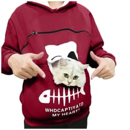 Cat Lovers Hooded Sweatshirt Kangaroo Dog Pet Paw Pullovers For Women Cuddle Pouch Funny Printed Pocket Hoodie Large Size
