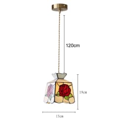 European Pendant Lamp Bar Restaurant Creative Rural Bedroom Balcony Hanging Light Fixture Retro Colorful Glass Chandelier Indoor