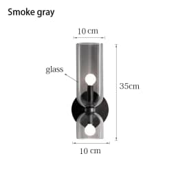 Nordic Minimalist Creative Glass Wall Lamp Hallway Foyer Bedroom Living Room Bedside Lamp Study Art Light Luxury Wall Lamp