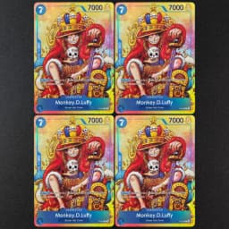 DIY Proxy One Piece TCG English P-043 Monkey.D.Luffy Convention Promo 2024 Blue Anime Game Collection Card Toy