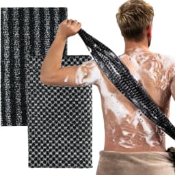 2Pcs Japanese Exfoliating Shower Towel Set Japanese Rubbing Washcloth Exfoliating Shower Towel Towel Brush Bathroom Accessories