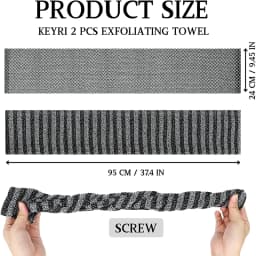 2Pcs Japanese Exfoliating Shower Towel Set Japanese Rubbing Washcloth Exfoliating Shower Towel Towel Brush Bathroom Accessories