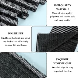 2Pcs Japanese Exfoliating Shower Towel Set Japanese Rubbing Washcloth Exfoliating Shower Towel Towel Brush Bathroom Accessories