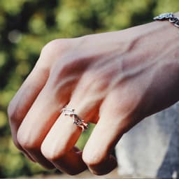 Vintage Ins Style Adherence Men's and Women's Rings with Branches, Thorns, Couples' Ring Gifts, Fashion and Personality