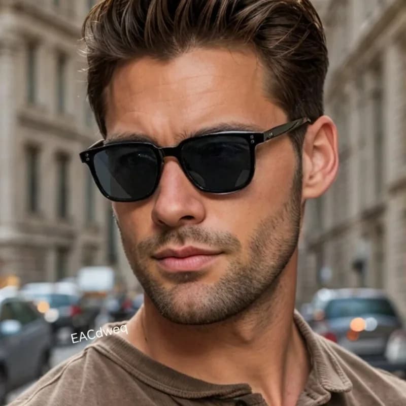 Retro Ultra light Rivets Square Sunglasses Women Fashion Brand Designer Rectangle Eyewear UV400 Men Sun Glasses