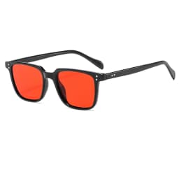 Retro Ultra light Rivets Square Sunglasses Women Fashion Brand Designer Rectangle Eyewear UV400 Men Sun Glasses