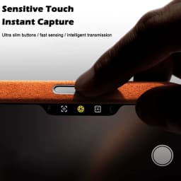 Real Italian Imported for Alcantara Magnetic Case for iPhone 18 17 Pro Max 18Pro With MagSafe Case Smart Button Protective Cover