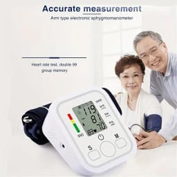 Electric Tonometer Arm Blood Pressure Monitor Digital Heart Beat Rate Pulse Meter Backlight Automatic Home Blood Pressure Meter