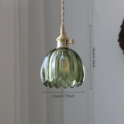 Vintage Green Tulip Glass Wall Lamp Shade Living Room Bedroom Door Lamp Bedside Lights