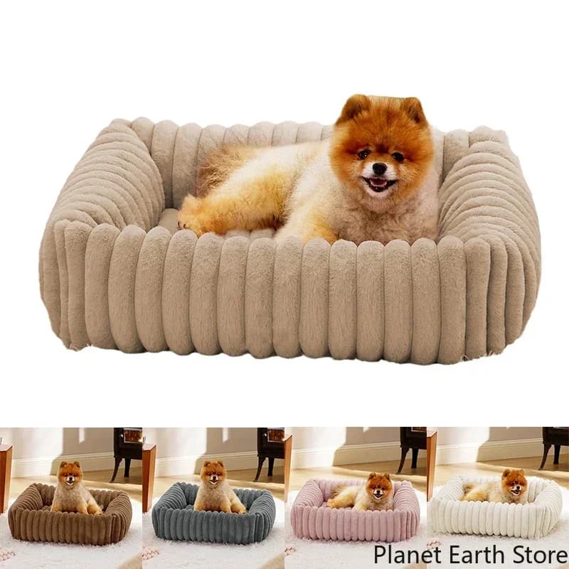 Luxury Bed for Small Dog Warm Cat Sofa Nest Pet Comfortable Plush Puppy Bed Removable Washed for Small Animal Dog Pet Supplies