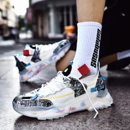New Casual Sneakers Men Fashion Running Shoes Outdoor Walking Footwear Breathable Gym Training Sneakers Size 39-46