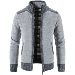 Autumn Winter Men's Thick Sweater Loose Casual Cardigan Sweater Jacket Zip Knitted Sweater Men Streetwear