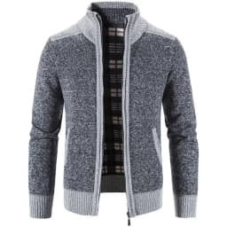 Autumn Winter Men's Thick Sweater Loose Casual Cardigan Sweater Jacket Zip Knitted Sweater Men Streetwear