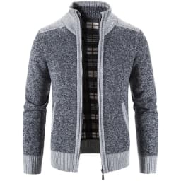 Autumn Winter Men's Thick Sweater Loose Casual Cardigan Sweater Jacket Zip Knitted Sweater Men Streetwear