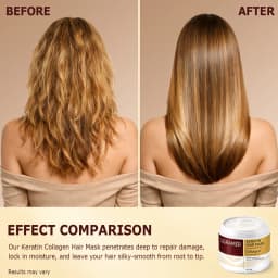 100g/250g Collagen Keratin Hair Mask Moisturizer Repair Conditioner Damaged Frizzy Hair Smooth Revitalizing Hair Care for Adult