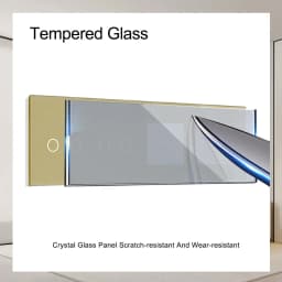TAWOIA 299mm 1/2/3Gang Switches Function Part Touch 299Glass Front Panel EU Wall Socket Type-C Plug DIY Parts Free Combination