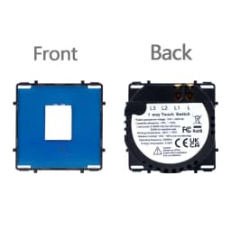 TAWOIA 299mm 1/2/3Gang Switches Function Part Touch 299Glass Front Panel EU Wall Socket Type-C Plug DIY Parts Free Combination