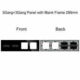 TAWOIA 299mm 1/2/3Gang Switches Function Part Touch 299Glass Front Panel EU Wall Socket Type-C Plug DIY Parts Free Combination