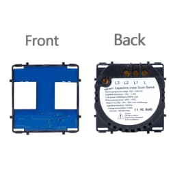 TAWOIA 299mm 1/2/3Gang Switches Function Part Touch 299Glass Front Panel EU Wall Socket Type-C Plug DIY Parts Free Combination