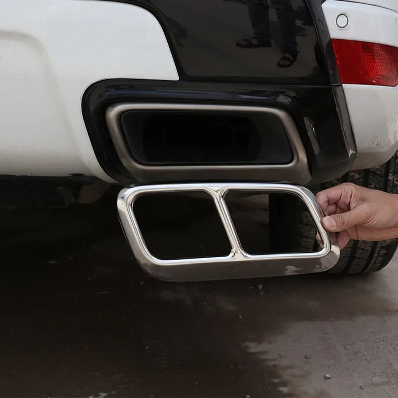 For Land Rover Range Rover Sport 2018-20 Stainless Steel Black/Silver Car Exhaust Pipe Tail Throat Cover Decoration Accessories