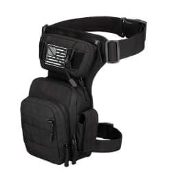Multi-compartment Portable Thigh Pack, Dual Strap Secure Waist Bag, Outdoor Tool Storage Bag