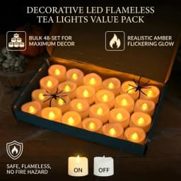 1-24Pcs Mini Flameless LED Candle Lights 2 Types Simulated Electric Candles For Wedding Christmas Halloween Festival Party Decor